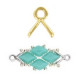 Cymbal ™ DQ metal bead ending Triades for Matubo GemDuo - Gold